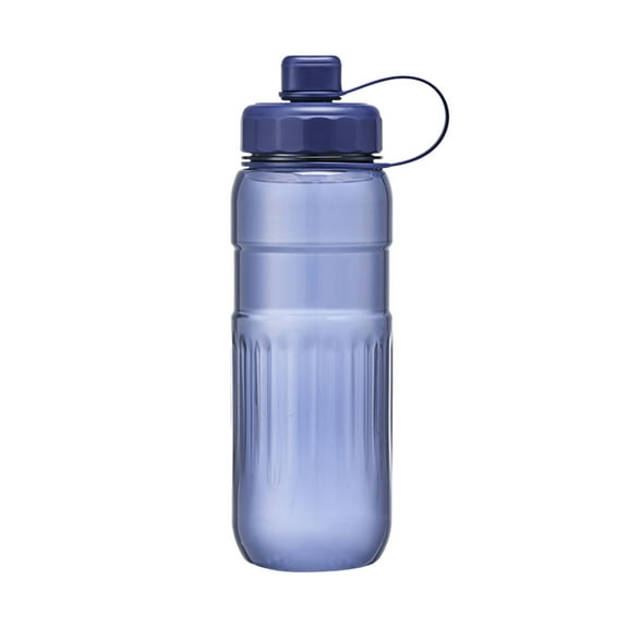 Btomtd 1L Transparent Large Capacity Sports Water Bottle, Portable Plastic Cup and Mug for Exercise, Unbreakable and Lightweight Water Bottle, Blue