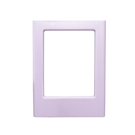 Btomtd 2.5" x 3.5" Instant Photo Frame, ABS Magnetic Wall Display Stand, No Drill Adhesive Fridge Magnet Picture Frame, Light Purple