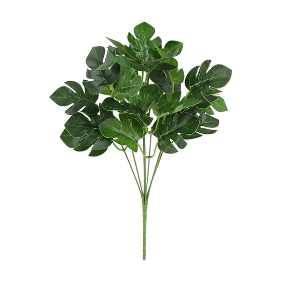 Btomtd 2-Pack Fake Foliage Plants for Landscaping, 11.8 Inch Artificial Potted Plants Arrangements, Greenery Bouquets for Home Decor (D)