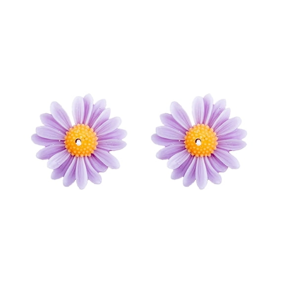 Btomtd 2-Pack Floating Chamomile Shape Scented Candle for Gift-Giving Events, Parties and Celebrations Decortive Candles, Small Candles Gifts for Holiday and Daily Use, 1.1 oz, Purple