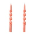 thumbnail image 1 of Btomtd 2-Pack Long Thread Taper Candles for Decoration, 10 inch Household Candlestick for Wedding Banquet Tables, Party and Holiday Celebration Candle, TOTEL 7 oz, Pink, 1 of 6