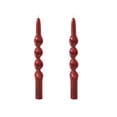 thumbnail image 1 of Btomtd 2-Pack Long Thread Taper Candles for Decoration, 10 inch Household Candlestick for Wedding Banquet Tables, Party and Holiday Celebration Candle, TOTEL 7 oz, Red, 1 of 6