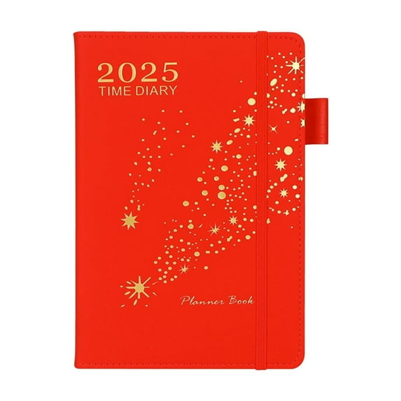 Btomtd 2025 English and Spanish Schedule Book Binding Notes, Daily Plan Book Notebook for Daily Use, D