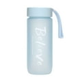thumbnail image 1 of Btomtd 20oz Frosted Plastic Tumbler and Sports Water Bottle, Large Capacity Student Water Cup, Fresh Look Portable Mug and Drinking Bottle, Blue, 1 of 5