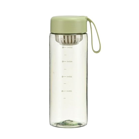 Btomtd 22oz Motivational Water Bottle, Leak Proof Sports Water Bottle for Gym and Outdoor Fitness, Portable Hydration Water Cup and Mug for Women and Men, Green