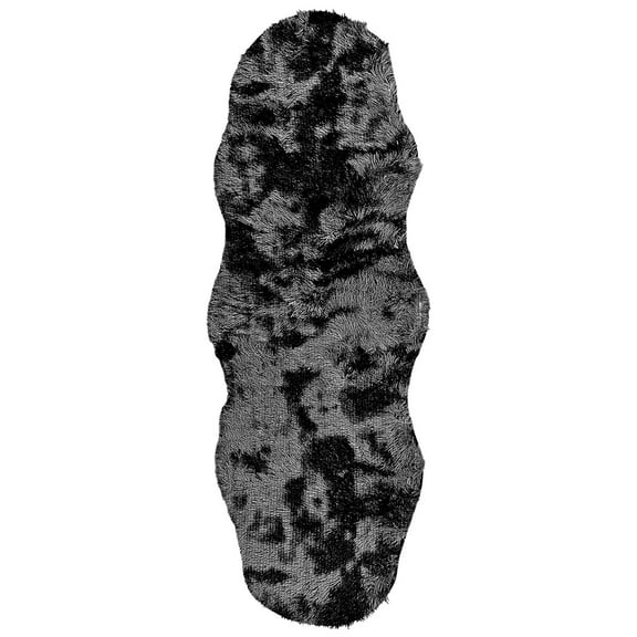 Btomtd 23.62' x 70.86' Extra Large Plush Floor Mat for Bedroom Bath Runner Soft Absorbent Area Rug Washable Carpet Living Room Rug with Secure Grip, Black