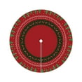 thumbnail image 1 of Btomtd 24" Round Christmas Tree Skirt, Christmas Eve Living Room Carpet and Floor Mat, Festive Tree Base Christmas Decorations, Christmas Ornaments, Red, 1 of 6