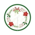 thumbnail image 1 of Btomtd 24" Round Christmas Tree Skirt, Christmas Eve Living Room Carpet and Floor Mat, Festive Tree Base Christmas Decorations, Christmas Ornaments, White, 1 of 6