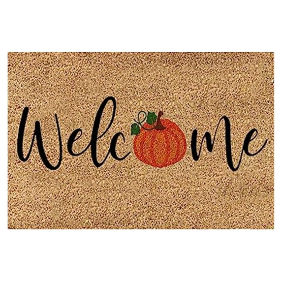Btomtd 24"x16" Halloween Pumpkin Pattern Doormat, Welcome Floor Mat Series, Indoor Outdoor Carpet for Corridor, Thanksgiving Fall Decor Area Rug, A