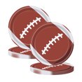 thumbnail image 1 of Btomtd 25pcs 7 Inch Disposable Dining Platess with Rugby Theme Disposable Tableware Set for Party Decoration Supplies and Event Plates Applications, B, 1 of 8