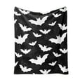 thumbnail image 1 of Btomtd 30"x40" Halloween Print Flannel Blanket Small Cover Soft Texture Air Conditioning Blanket Cozy Throw Blanket Festive Bed Blanket, Black, 1 of 6
