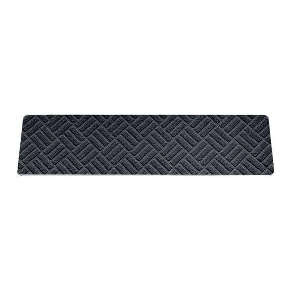 Btomtd 28"x10" 4pcs Non Slip Stair Treads Floor Mat, Slip Resistive Indoor Runner Carpet, Reusable Adhesive Area Rug for Wooden Steps, Household Stair Doormat, Dark Gray-L