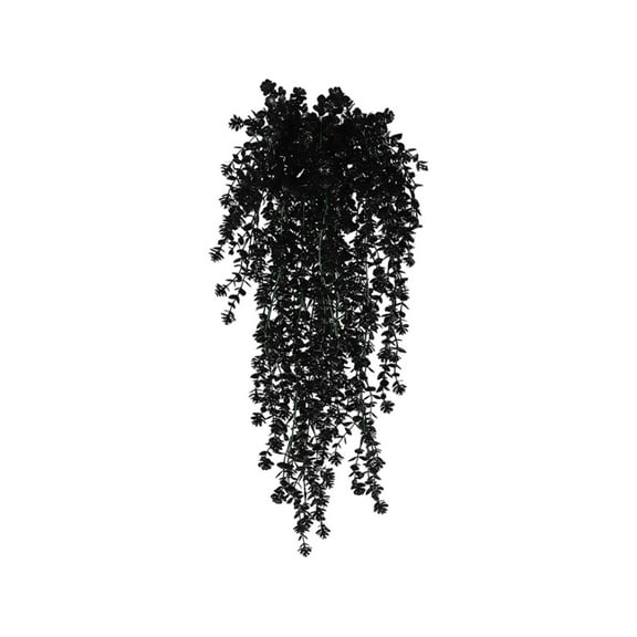 Btomtd 29.9" Halloween Artificial Leaf Hanging, Rattan Swag with Fake Plants for Indoor Home Christmas Party Fireplace Decoration, Spooky Fake Flowers and Berry Decor, B