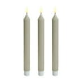thumbnail image 1 of Btomtd 3-Pack Battery Operated Flameless Candles, 10 inch LED Taper Electronic Candle Lights for Safe Use, Realistic Fake Candles for Home Holiday Decor, 9.8", Gray, 1 of 9
