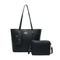 thumbnail image 1 of Btomtd 3 Piece Set of Women's Shoulder Bags, Multi-Functional Casual Crossbody Bag and Shoulder Handbag, Large Capacity Fashionable Tote Bag and Purse with Wallet, Black, 1 of 6