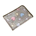 thumbnail image 1 of Btomtd 30"x20" Soft Pet Blanket for Dogs and Cats with Cute Paw Print, Washable Flannel Comfortable Cat Bed and Dog Bed, Cozy Pet Beds for Cats and Small Dogs, Khaki, 1 of 6