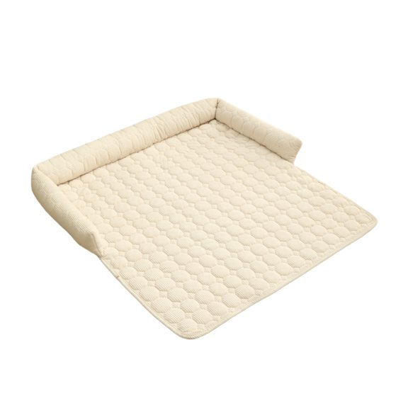 Btomtd 30"x30" Solid Color Pet Sofa Cushion, Soft Sleeping Nests for Dogs and Cats, Cozy Pet Beds for Indoor Use, Comfortable Dog Bed and Cat Bed for Resting and Sleeping, Beige