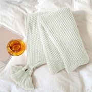 White Throw Blanket Fringe