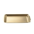 thumbnail image 1 of Btomtd 304 Stainless Steel Food Grade Baking Sheet, Flat Tray for Oven and Barbecue, Multi-Purpose Outdoor and Indoor Baking Pan and Cake Pan, Size 12.6"x6.3", Gold, 1 of 6