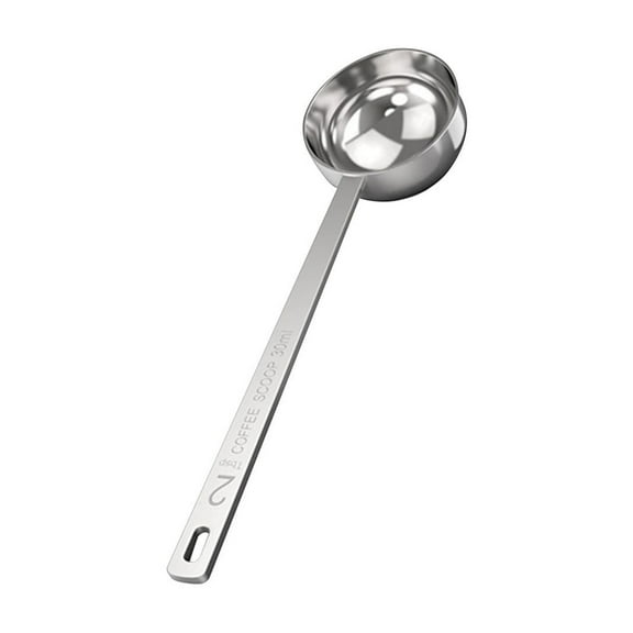 Btomtd 304 Stainless Steel Measuring Spoons with 15/30ml Capacity and Long Handle for Coffee Seasoning and Liquid Measurement, B