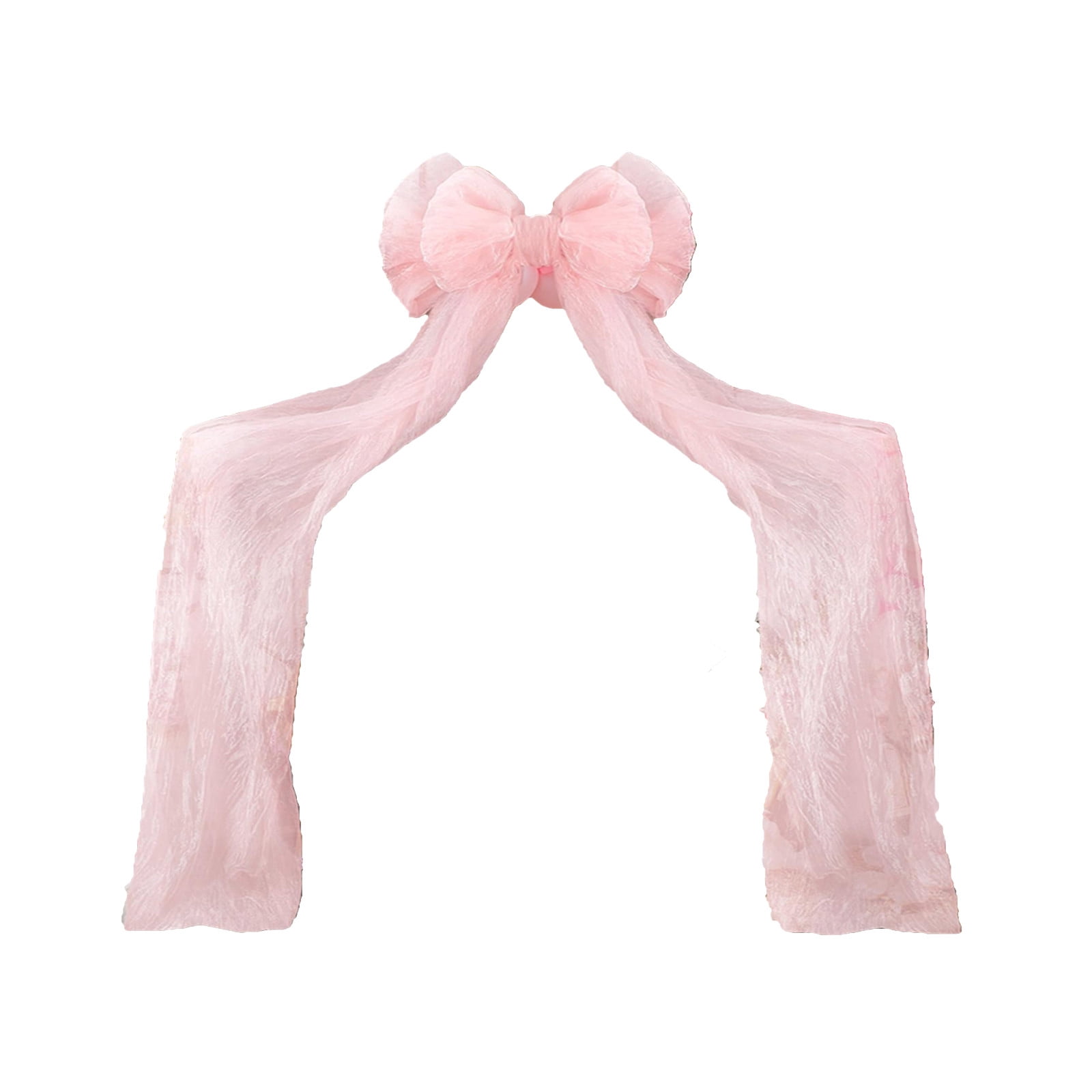Btomtd 33.07"x18.11" Oversized Christmas Bow for Birthday Wedding Decoration Arches and Wall Window Outside Displays Holiday Ornaments and Festive Bows, Pink-S