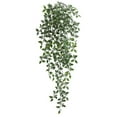 thumbnail image 1 of Btomtd 33.5" Artificial Green Wall Hanging Garland, Plastic Fake Flowers Panel for Indoor Decoration, Faux Plants with Fake Mums for Home and Office Wall Decor, Green, 1 of 9