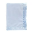 thumbnail image 1 of Btomtd 35"x35" Fleece Polyester Edging Small Blanket Office Nap Throw Blanket for Bed Sofa Lightweight Cover Blanket, Light Blue, 1 of 6