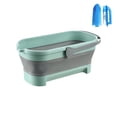 thumbnail image 1 of Btomtd 4.2 Gallon(17L) Large Collapsible Bucket with Handle, Foldable Water Pail for House Cleaning, Camping, and Outdoor Multiuse, Space Saving, Green, 1 of 6
