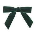 thumbnail image 1 of Btomtd 4.72"x4.72" 12pcs Velvet Christmas Tree Bow Set for Wreath and Tree Decoration Festive Ornaments and Holiday Bows for Door and Party Decor, Green, 1 of 5