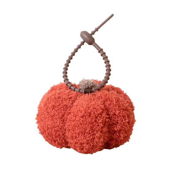 Btomtd 4" Soft Pumpkin Tree Ornaments for Thanksgiving, Cute Hanging Decoration for Holiday Party, Indoor Home Decor Pendant, Festive Seasonal Ornaments, Red