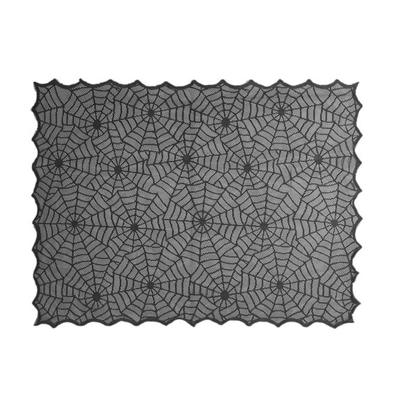 Btomtd 40.55 x 31.49 inch Gothic Style Halloween Table Cloth Kitchen Dining Tablecloth Indoor Outdoor Home Table Cloth Decor, Black-S