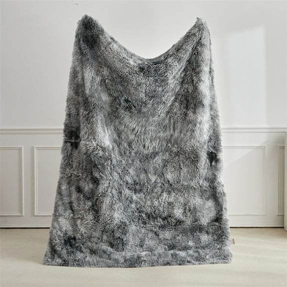 Btomtd 40"x60" Lightweight and Comfy Throw Blanket, Soft Velvet Flannel Blanket for Couch and Bed, Warm Decorative Bed Blankets Suitable for All Seasons, Gray