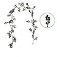thumbnail image 1 of Btomtd 5.7ft Winding Christmas Garland Made of Simulation Rattan with Red Fruit Berries, Festive Greenery Garland for Home Decor, Decorative Fake Plants Rattan Branches Wreath, Black, 1 of 6