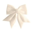 thumbnail image 1 of Btomtd 5.9"x4.72" 2pcs Bow Ponytail Holders with Strong Elastics Hair Accessories for Girls and Women Cheerleader Outfit Christmas Day Gifts Christmas Tree Ornaments, White, 1 of 6