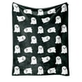 thumbnail image 1 of Btomtd 60"x80" Spooky Halloween Blanket Printed Flannel Throw Blanket for Sofa Office Break Blanket Reusable Blanket, C, 1 of 5