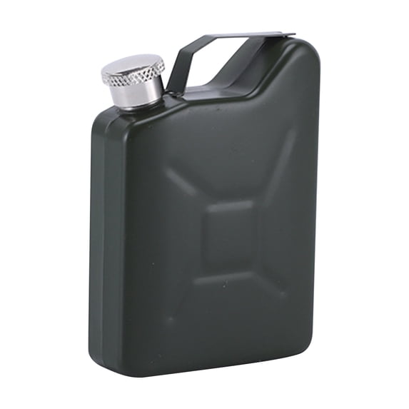 Btomtd 5oz Portable Stainless Steel Whiskey Flask, Outdoor Liquor Bottle and Wine Pot, Small Metal Container for Travel, Green