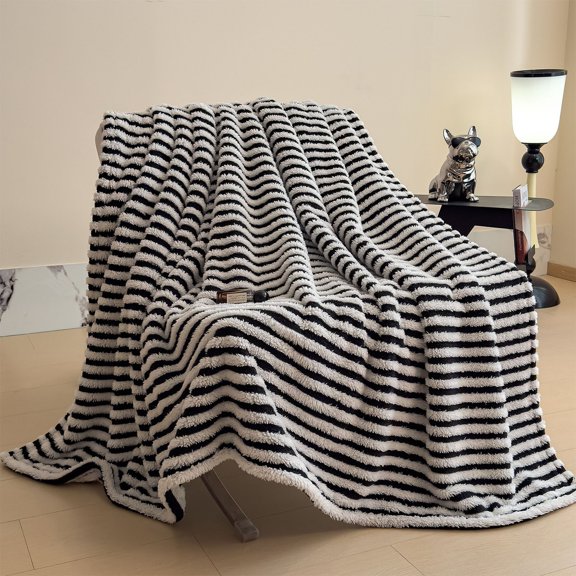 Btomtd 60"x80" Milk Velvet Throw Blanket for Couch and Bed, Super Soft Shawl and Decorative Sofa Blanket, Luxurious Feel Bed Blankets for Home and Office Use, White