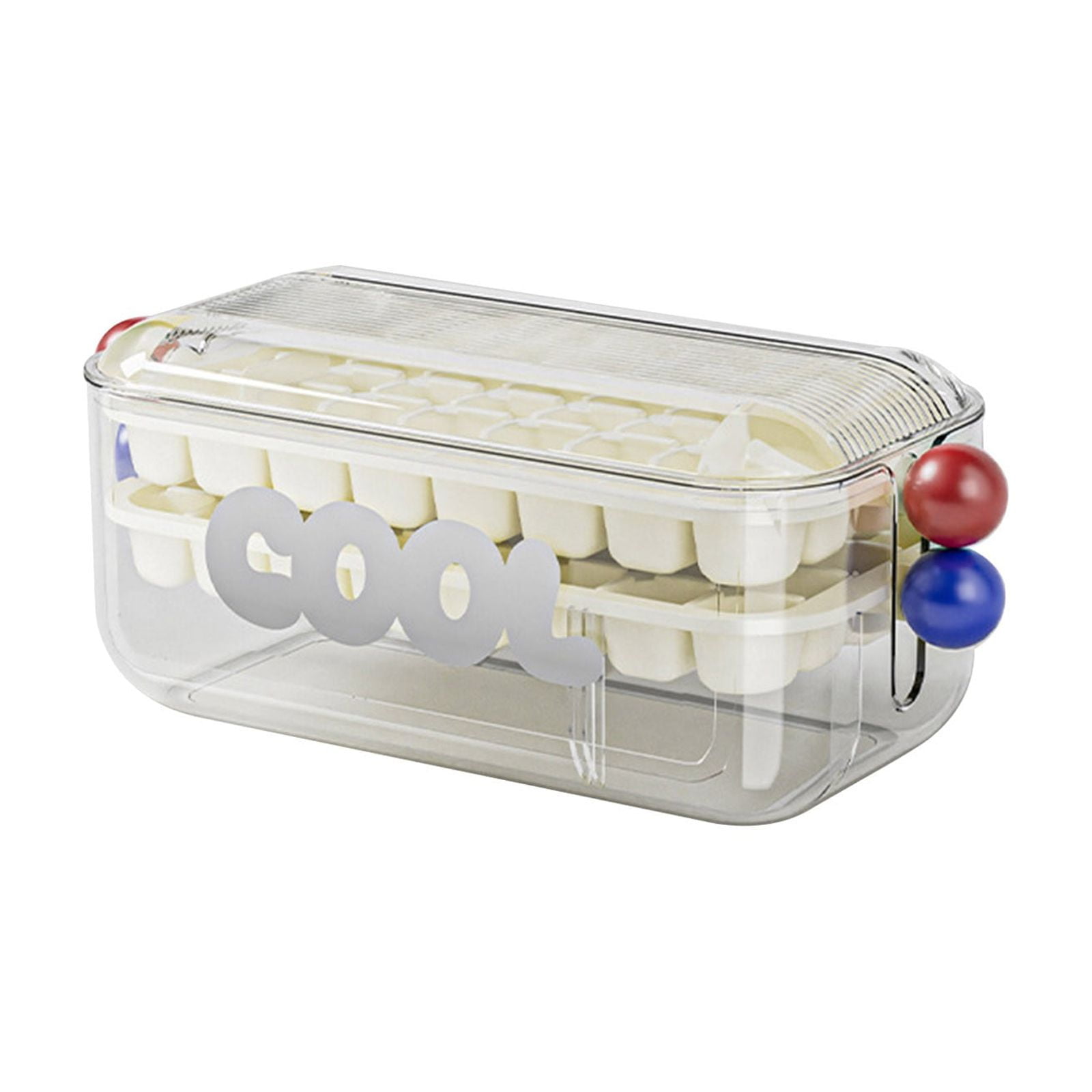 Btomtd 64 Press Ice Box Household Ice Maker Ice Storage Press Ice Box ...