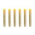 thumbnail image 1 of Btomtd 7.5 inch Flameless Candle with Remote and Timer, Set of 6 Wax Candles in White Holders, Electric Candle for Ceremonies Holiday Decor, 7.5", Beige, 1 of 6