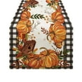 thumbnail image 1 of Btomtd 70.86 x 12.99 inch Thanksgiving Halloween Printed Fall Linen Table Runner Coffee Table Use Table Runner Dining Table Tablecloth Easy Clean Decor, B, 1 of 6