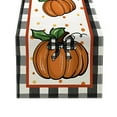 thumbnail image 1 of Btomtd 70.86 x 12.99 inch Thanksgiving Halloween Printed Fall Linen Table Runner Coffee Table Use Table Runner Dining Table Tablecloth Easy Clean Decor, A, 1 of 6
