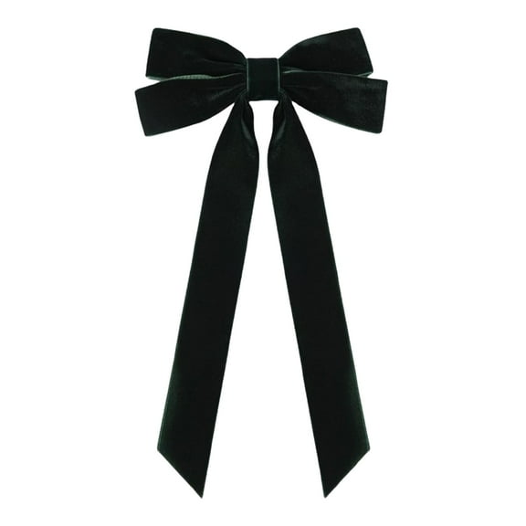 Btomtd 8.46"x4.52" Small Velvet Christmas Bow for Gift Packaging and Tree Hanging Home Decoration Festive Ornaments and Holiday Bows for Seasonal Styling, Green