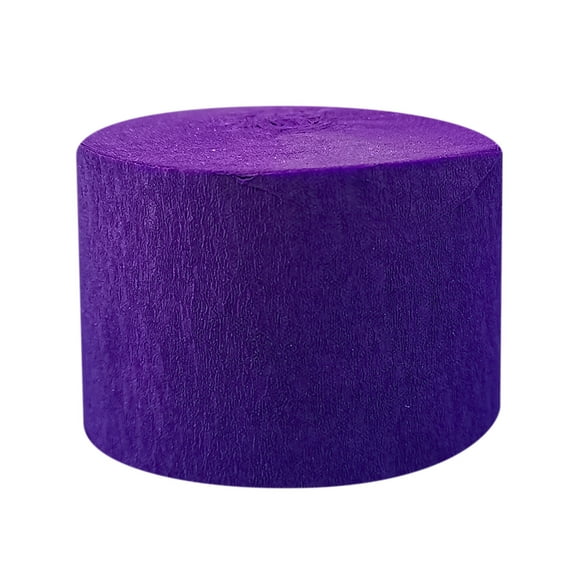 Btomtd 984.25"x1.77" Bright Crepe Paper Ribbon Roll for DIY Crafts and Bow Making Party Ornaments and Holiday Decorations Versatile Decorative Ribbon Supplies, Dark Purple