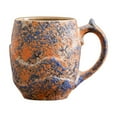 thumbnail image 1 of Btomtd 9oz Rough Textured Ceramic Coffee Mug, Heavy Duty Morning Coffee Cup for Latte and Milk, Everyday Use Breakfast Mug and Cups with Comfortable Handle, Blue, 1 of 6