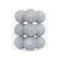 thumbnail image 1 of Btomtd 9pcs 3.15"/8cm Plastic Foam Christmas Ball Ornaments for Hanging Scene Props, Lightweight Color Balls for Wedding and Xmas Tree Decor, Silver, 1 of 6