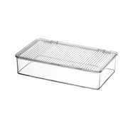 Btomtd Acrylic Storage Box for Toy Miscellaneous Household Stationery Storage Container Desktop Cosmetic Organizing, Clear-S