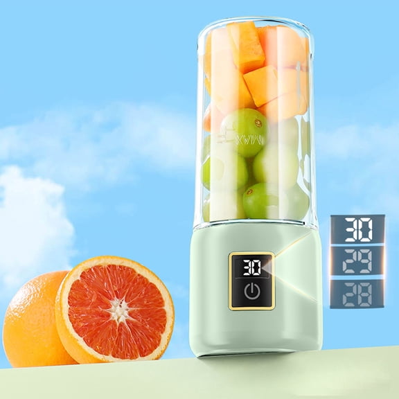 Btomtd Automatic Fruit and Vegetable Juicer, 10oz Wireless Charging Portable Juices Extractor, Home Juicer Machine for Nutrient-Rich Juice, Mint Green