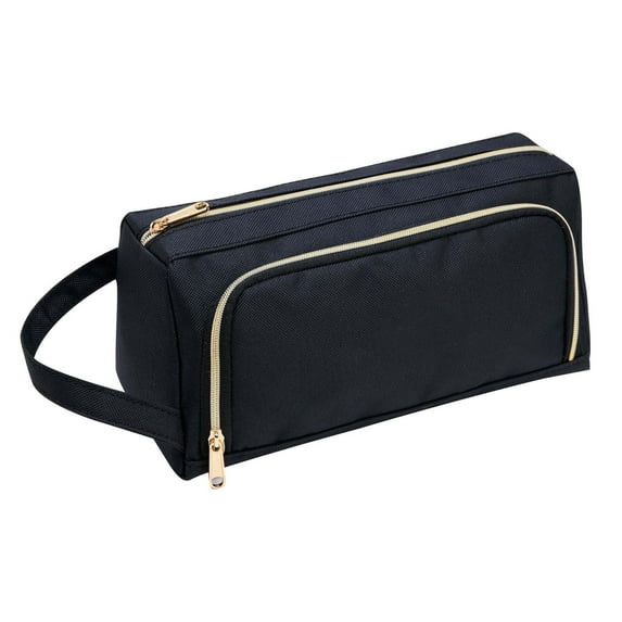 Btomtd Pencil Case,Cute Pencil Case,Preppy Pencil Case,Large-capacity Trapezoidal Pencil Bag Portable Multi-function Stationery Box Canvas Double Zipper Student Pencil