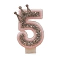 thumbnail image 1 of Btomtd Birthday Crown Number Candle 3 Inch Cake Topper Candles for Milestone Party Supplies Celebration Table Decor, 5, 1 of 7