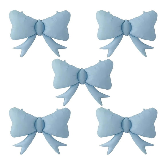 Btomtd Bow Balloons Matte Korean Trend New Macaroon Bow Aluminum Party Decoration Birthday 61st Children's Day Kindergarten Activities